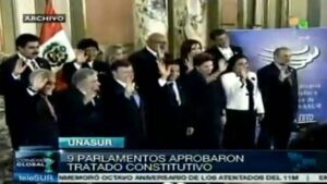 Erster Jahrestag der formellen Gründung von UNASUR