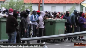 Massiver Protest spanischer Bergleute
