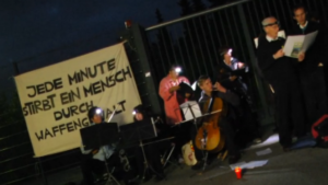 Lebenslaute: Aktion gegen Waffenfabrik von Heckler & Koch