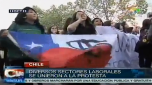 Studierende in Chile wieder auf der Straße