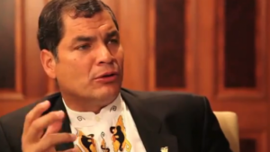 Ecuadors Präsident Rafael Correa: Die Krise ist ein politisches Problem