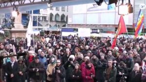 Eindrücke von den Siko-Protestaktionen