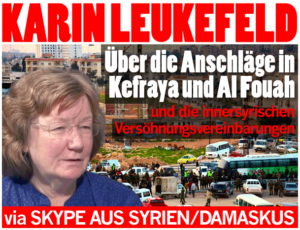 In Kürze: Karin Leukefeld live aus Damaskus