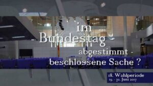 Fraktionszwang, Kampfdrohnen und östliche Partnerschaft