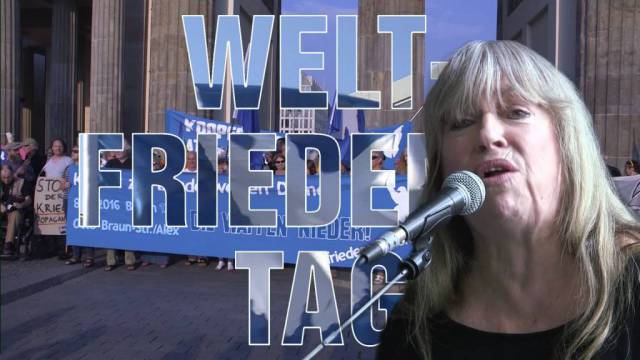 1. September – Weltfriedenstag – Gina Pietsch singt