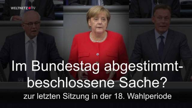 „Alles Merkel oder was?“ – eine letzte Nabelschau im Bundestag