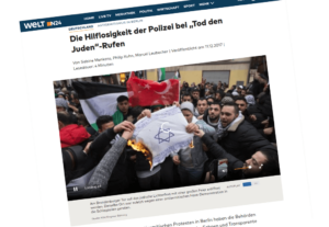 Fake-news über "Tod den Juden"-Rufe