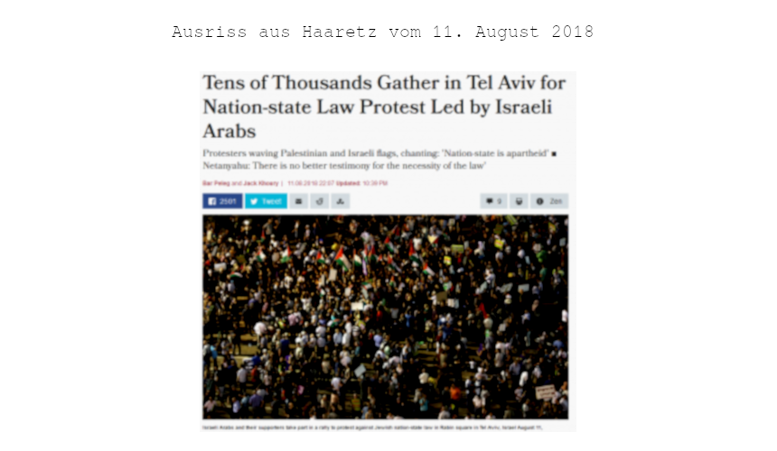 Über Israels neues Nationalitätengesetz
