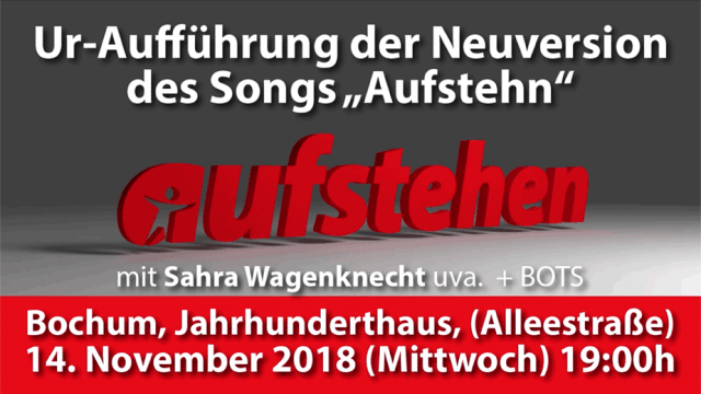 Die Bots: Aufstehen, alle Menschen sollen aufstehn!