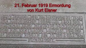 Gedenken an die Ermordung von Kurt Eisner