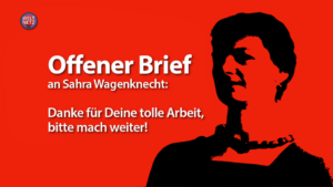Offener Brief an Sahra Wagenknecht