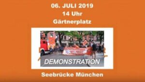 Seebrücke Demonstration in München
