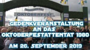 Gedenkveranstaltung an das Oktoberfestattentat