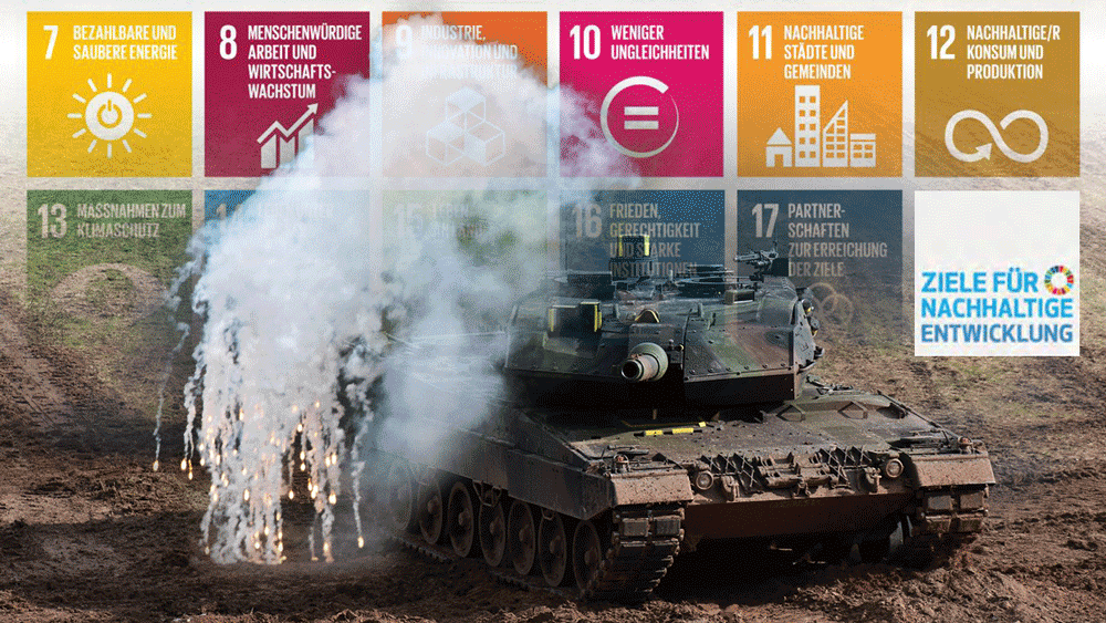 Nachhaltigkeit und Klimaschutz – nur ohne Bundeswehr!