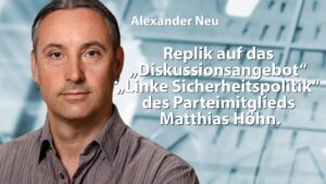 Keine Aufweichung friedenspolitischer Position