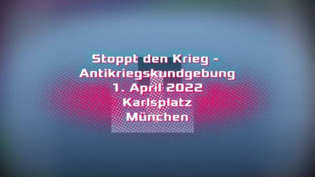 Stoppt den Krieg!