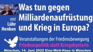 Lühr Henken, Sprecher des Bundesausschusses Friedensratschlag, zu den aktuellen Aufgaben der Friedensbewegung