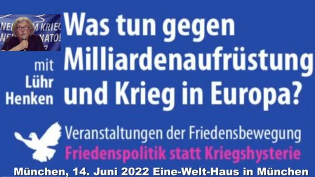 Lühr Henken, Sprecher des Bundesausschusses Friedensratschlag, zu den aktuellen Aufgaben der Friedensbewegung in Deutschland vor dem Hintergrund des Ukraine-Krieges und der Konfrontationspolitik der westlichen Staaten in NATO, G7 und EU.