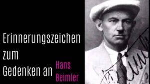 Erinnerungszeichen zum Gedenken an Hans Beimler