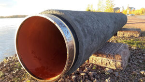 Eine Gas-Turbine und die Pipeline-Geschichte