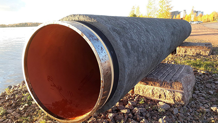 Eine Gas-Turbine und die Pipeline-Geschichte