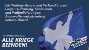 Antikriegstag Hamburg 2022