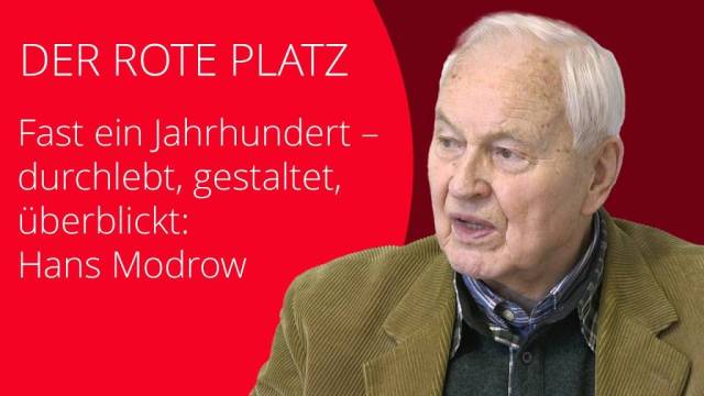 Der Rote Platz # 103 – Wir gedenken Hans Modrow