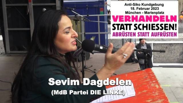 Rede von Sevim Dagdelen auf der AntiSiKo Kundgebung
