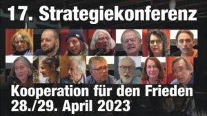17. Strategiekonferenz der Kooperation für den Frieden