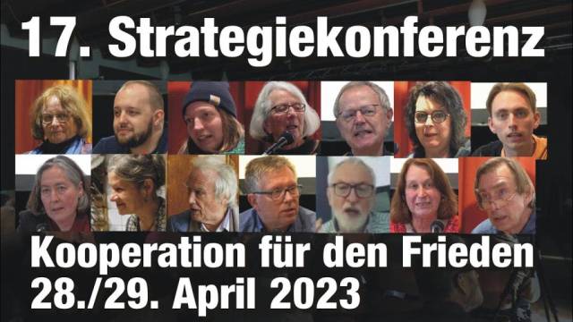 17. Strategiekonferenz der Kooperation für den Frieden