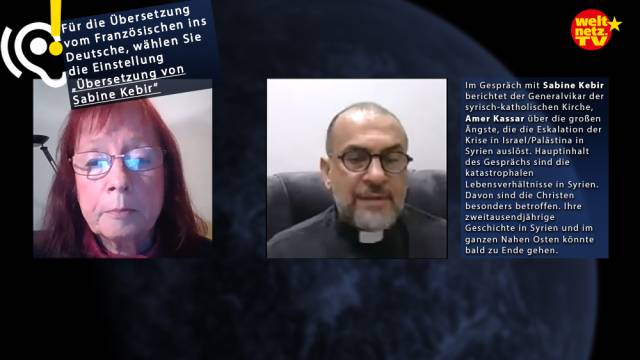 Direkt aus Damaskus:  Monsignore Amer Kassar: Helfen Sie uns, in unserem Land zu bleiben!