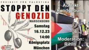 Auftaktkundgebung Stoppt den Genozid in Gaza