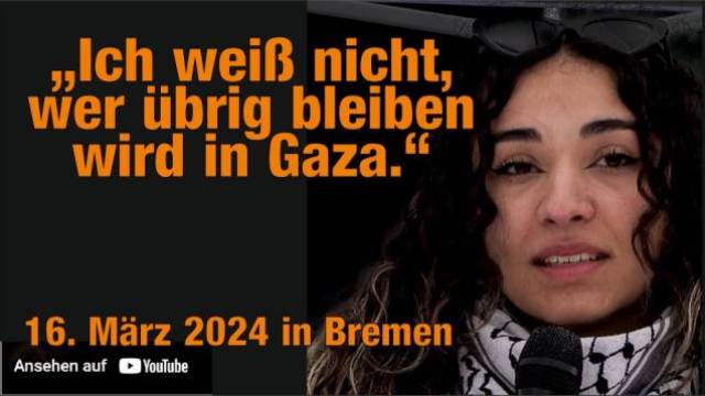 „Ich weiß nicht, wer übrig bleiben wird in Gaza.“