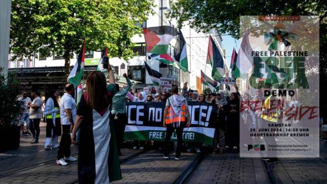 Free Palestine! Free Gaza! – die 42. Demo in Bremen