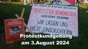 Gaza brennt - Wir lassen uns nicht einschüchtern!