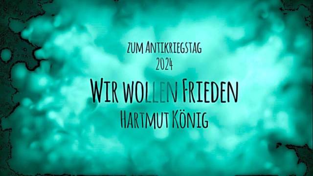 Hartmut König: "Wir wollen Frieden auf lange Dauer"