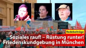 Soziales rauf! – Rüstung runter!