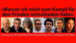 Lesung: "Warum ich mich zum Kampf für den Frieden entschieden habe"