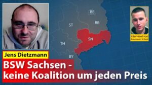 Konstantin Schink (weltnetz.tv) im im Gespräch mit Jens Dietzmann vom BSW Kamenz