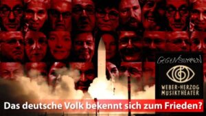 unsere Stimme für den Frieden, gehen wir auf die Straße und leisten Widerstand. Kämpfen wir für eine friedliche und solidarische Welt!