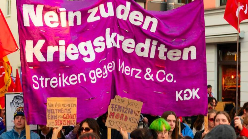 Nein zu den Kriegskrediten – Streiken gegen Merz & Co