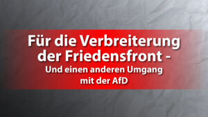 Verbreiterung der Friedensfront