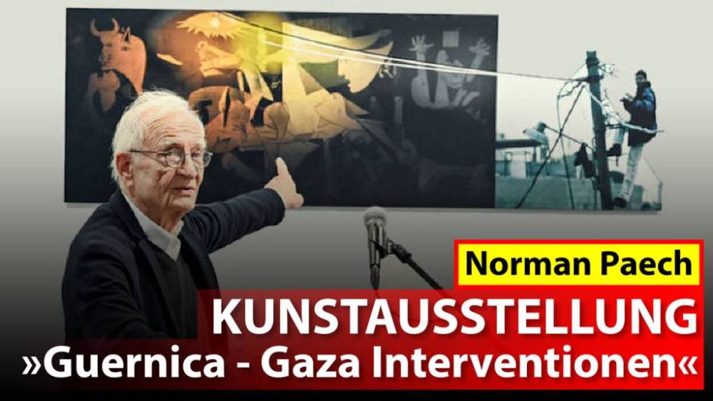 Eröffnung Kunstausstellung „Guernica – Gaza Interventionen“