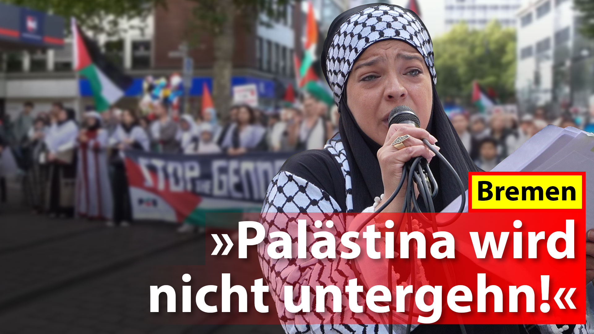 „Palästina wird nicht untergehn!“