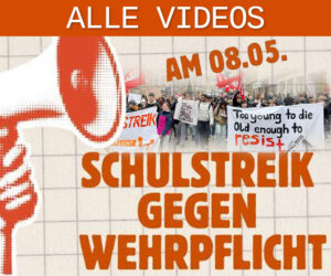 Rund 45.000 junge Menschen gingen auf die Straße, um lautstark gegen die Vorbereitung des nächsten großen Krieges zu protestieren