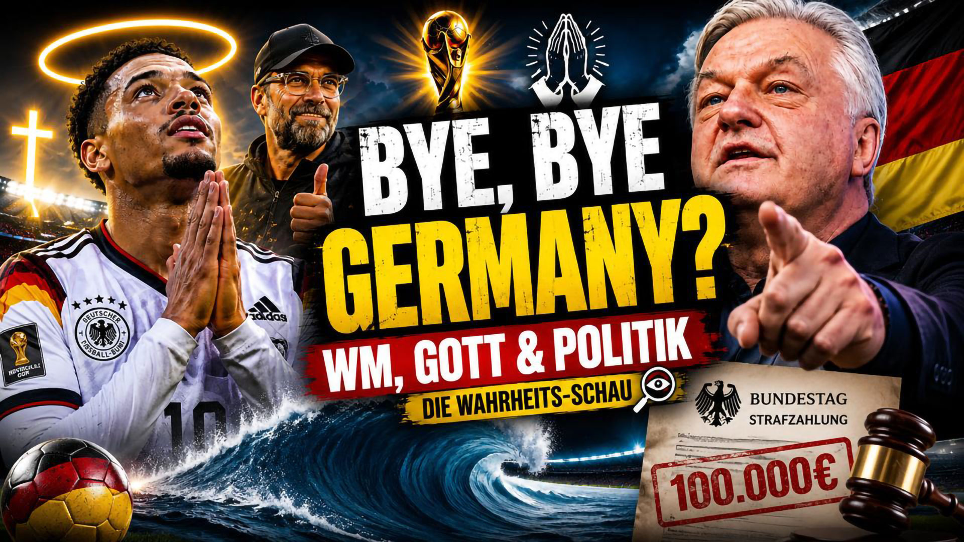Jürgen Elsässer über angedrohte hohe Geldstrafe für Compact-Magazin, K.A.I. und Wiki über AfD-Verbotsdebatte, Dieter Nuhr unter Druck, Tariflöhne und EU-Vorgaben, Glaube und Fußball, Ukraine, Wehrpflicht und Schutzstatus