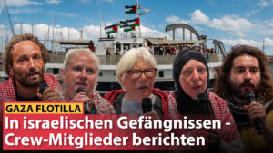 Die Flottille wurde von Israel angegriffen. 22 Boote wurden unter Kontrolle gebracht und 175 Aktivisten verschleppt. Die Haftbedingungen in den israelischen Abschiebe-Gefängnissen waren brutal und grausam.