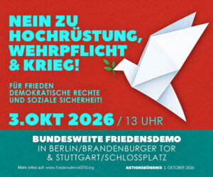 Bundesweite Demonstration am 3. Oktober 2026 in Berlin und in Stuttgart